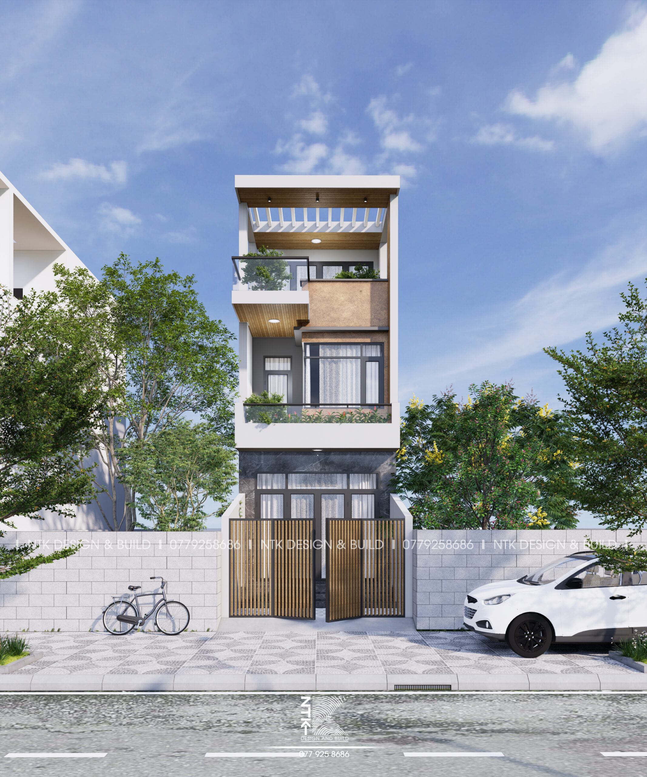nhà phố hiện đại ntk001 01