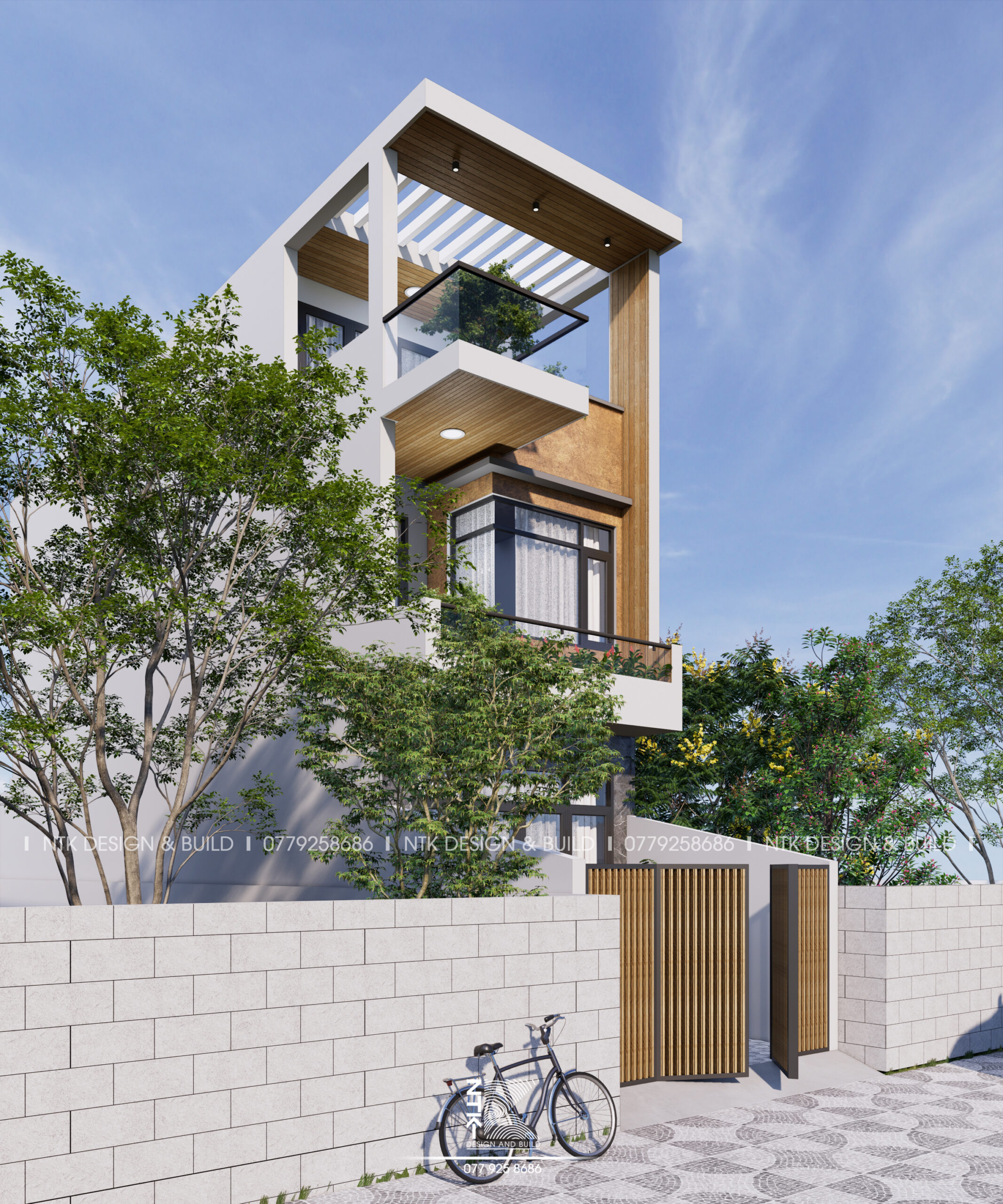 nhà phố hiện đại ntk001 05