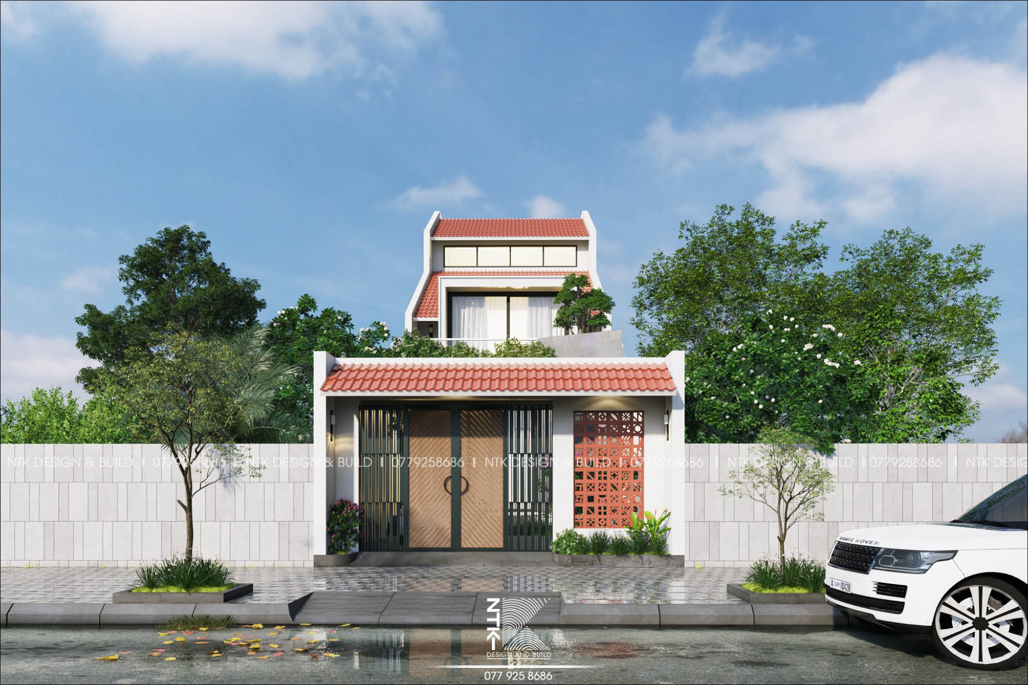 Thiết kế biệt thự 3 tầng 6x20m