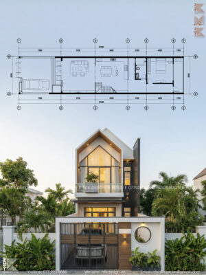 Nhà Mái Nhọn 2 Tầng Tại Bảo Lộc