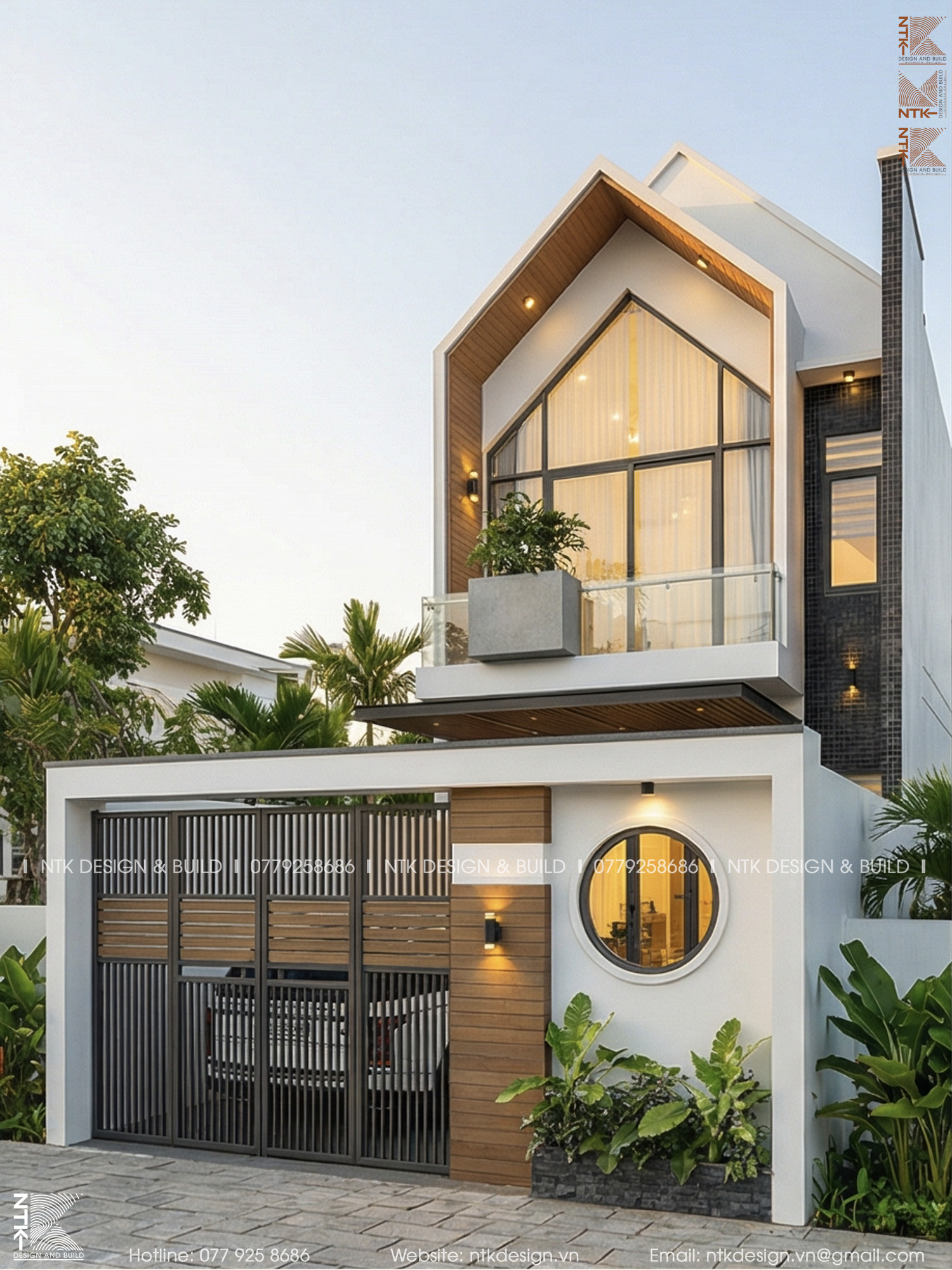 Nhà Mái Nhọn 2 Tầng Tại Bảo Lộc