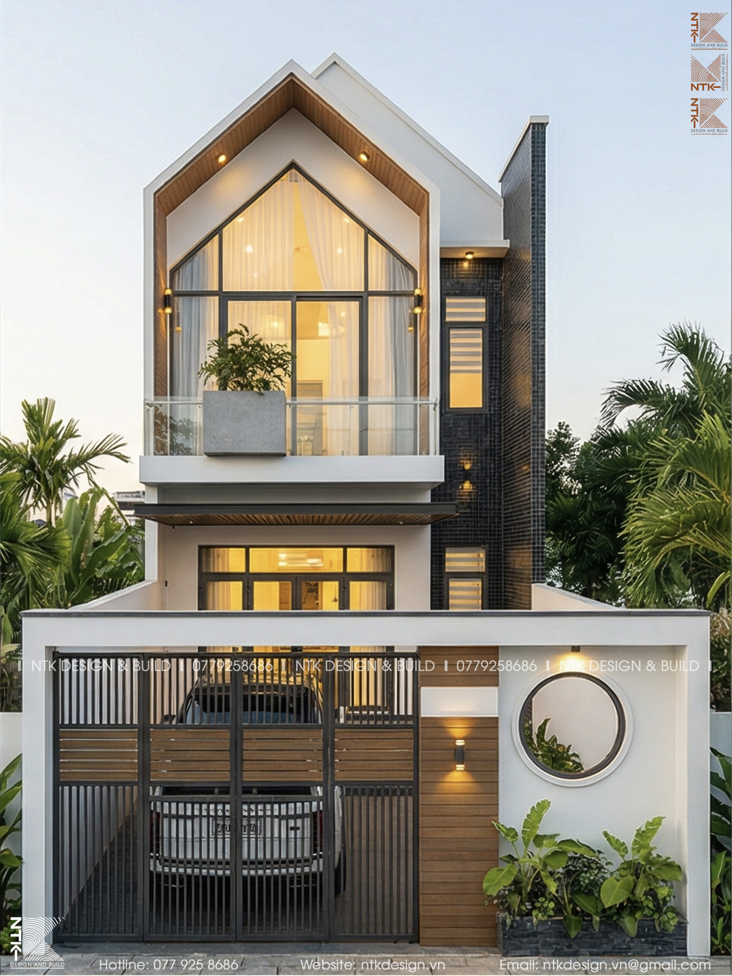 Nhà Mái Nhọn 2 Tầng Tại Bảo Lộc