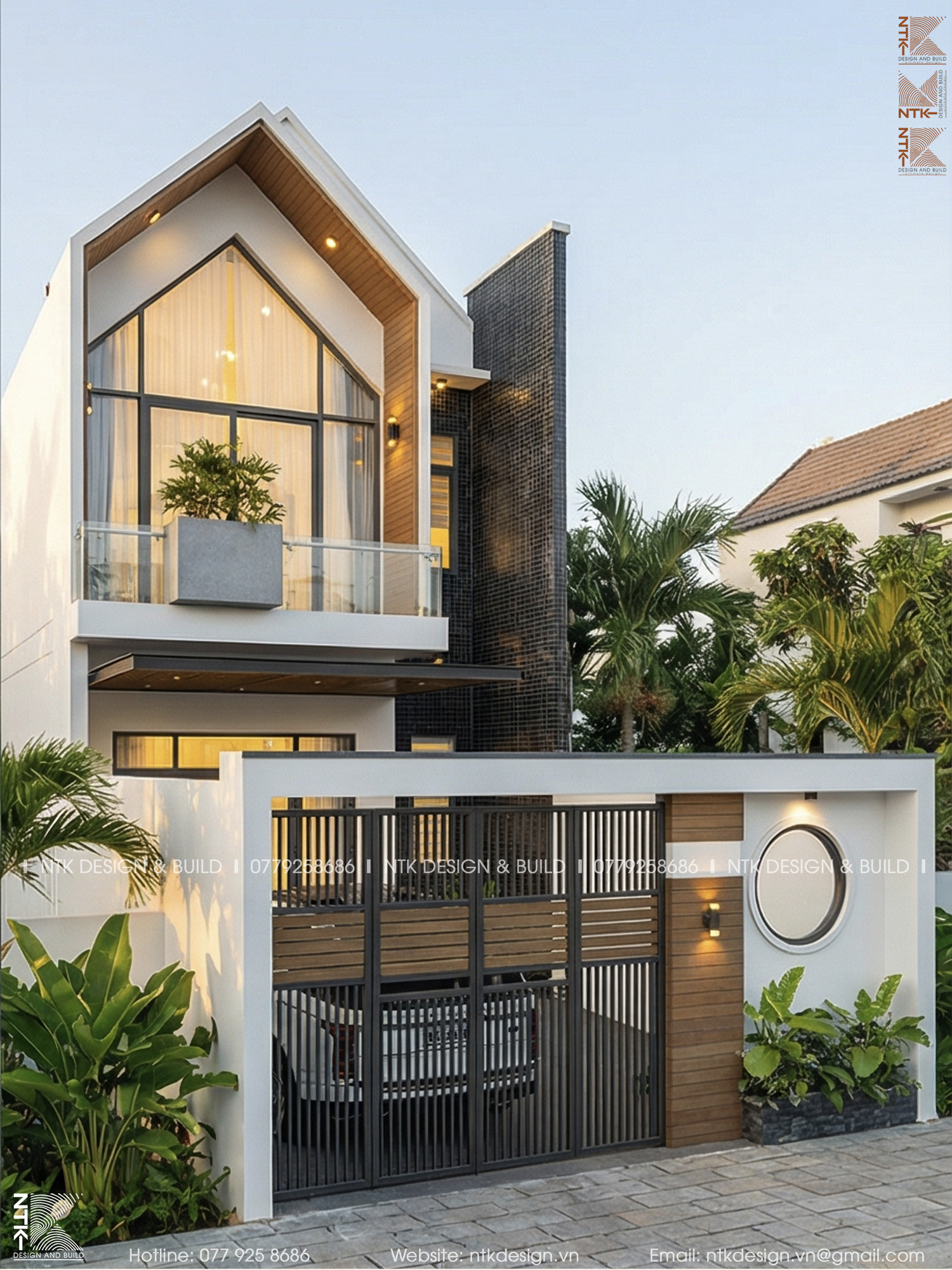 Nhà Mái Nhọn 2 Tầng Tại Bảo Lộc