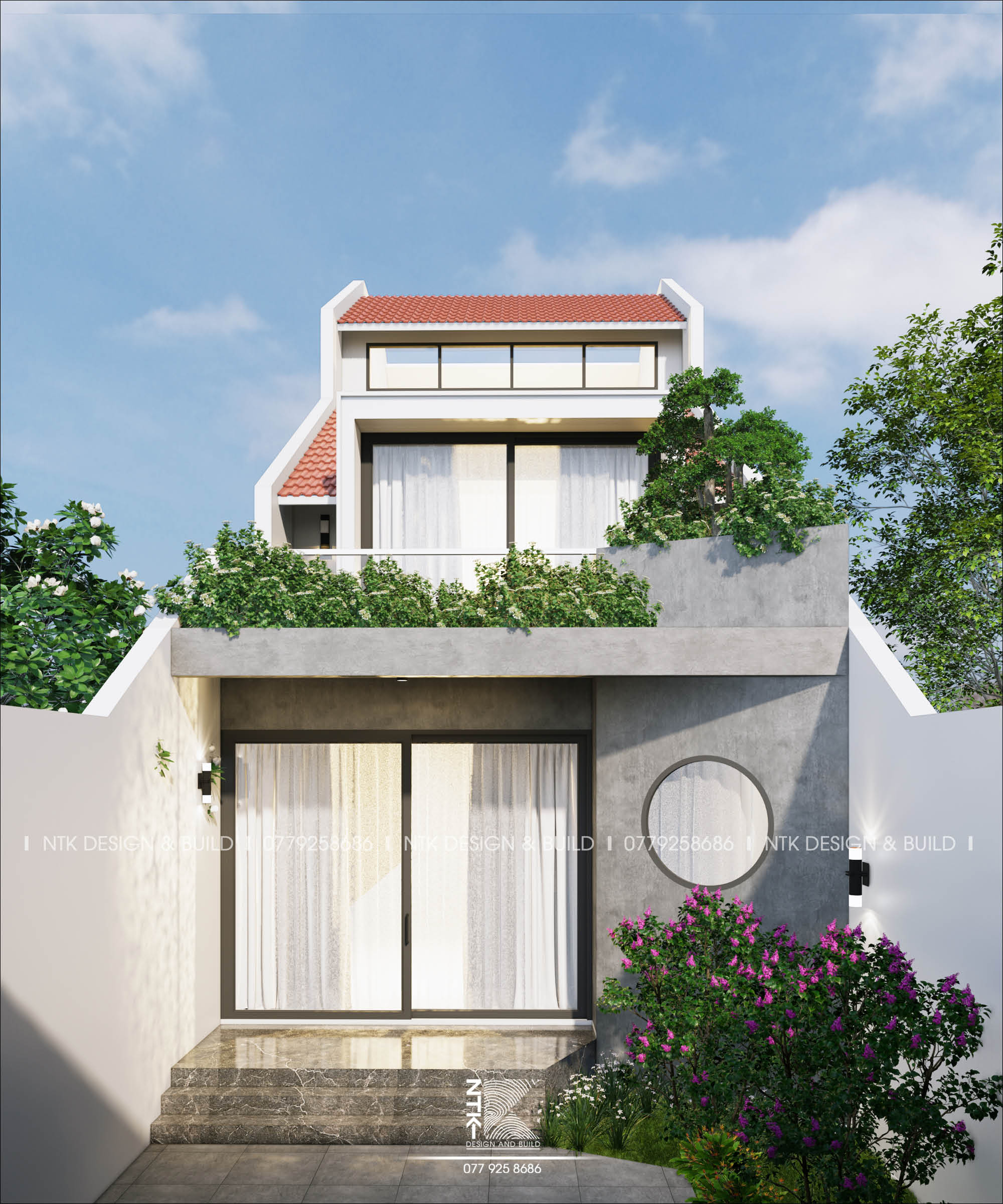 Thiết kế biệt thự 3 tầng 6x20m