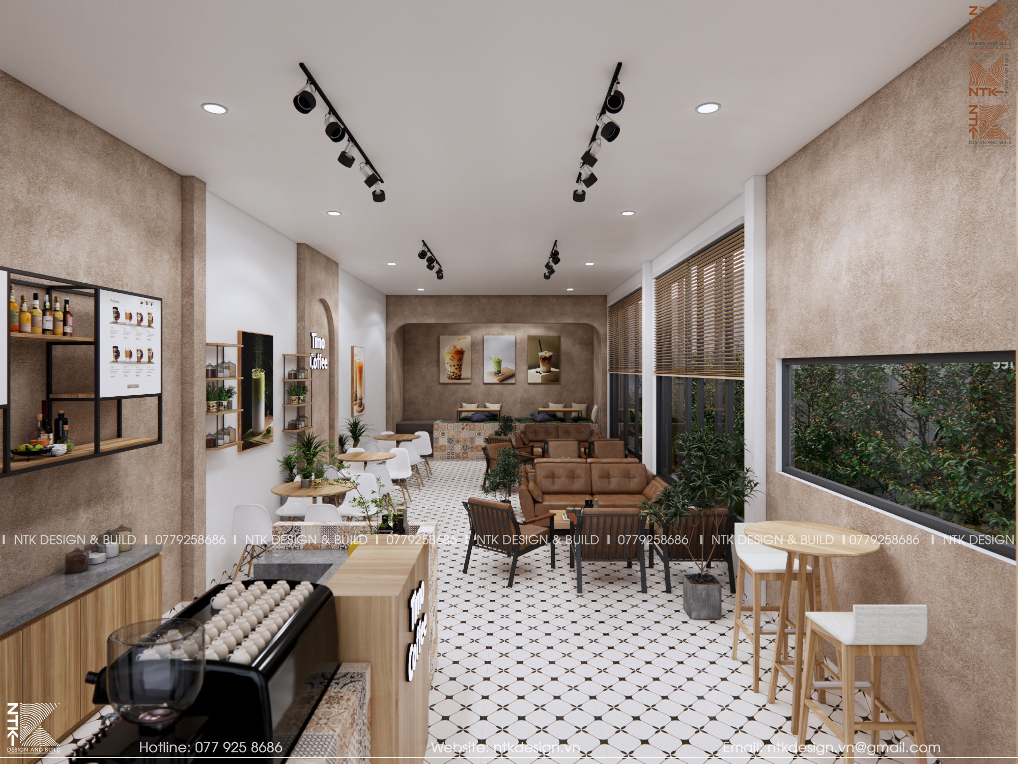 Thiết kế quán cà phê tại Bảo Lộc