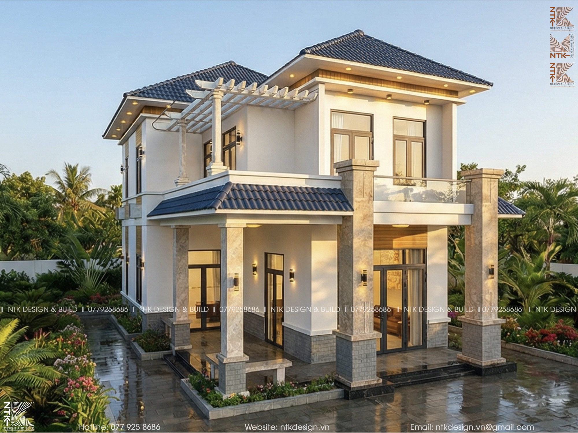 biệt thự mái nhật tại bảo lộc