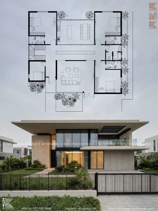 thiết kế biệt thự bảo lộc