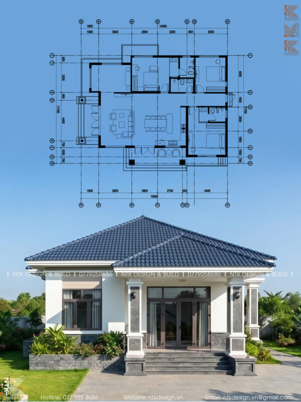 Biệt thự mái nhật tại Bảo Lộc